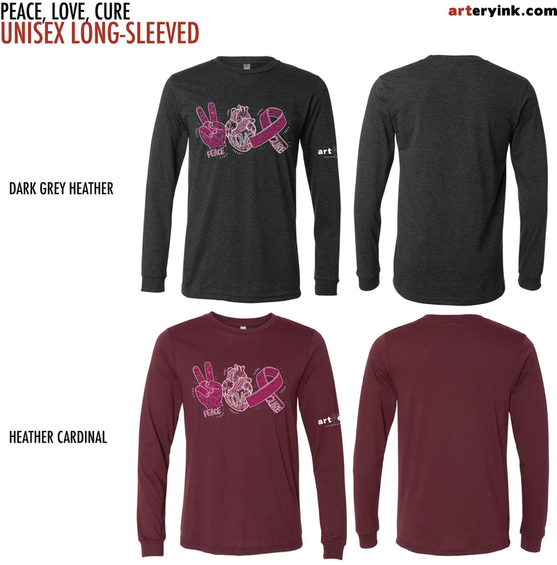 Breast Cancer Awareness Month / Peace, Love, Cure / Pre-Order