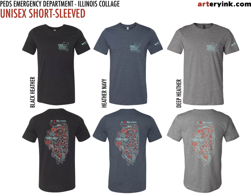 Peds Emergency Department / "We [Heart] Tiny Humans" State of Illinois Collage / Pre-Order