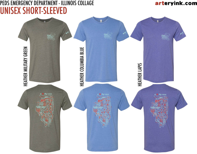 Peds Emergency Department / "We [Heart] Tiny Humans" State of Illinois Collage / Pre-Order