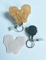 Pelvis Badge Reel - Yellow & Orange