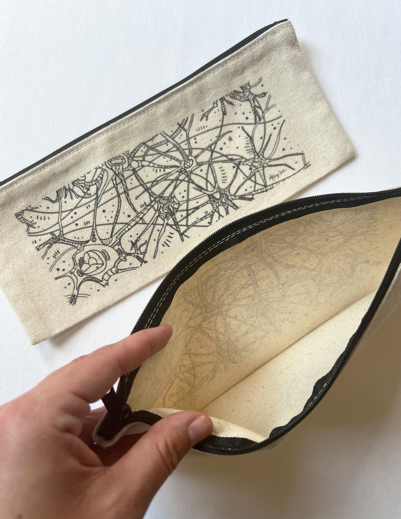 Neurons - Zippered Pouch