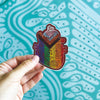 Progress Pride Heart Pride Vinyl Sticker