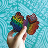 Progress Pride Heart Pride Vinyl Sticker