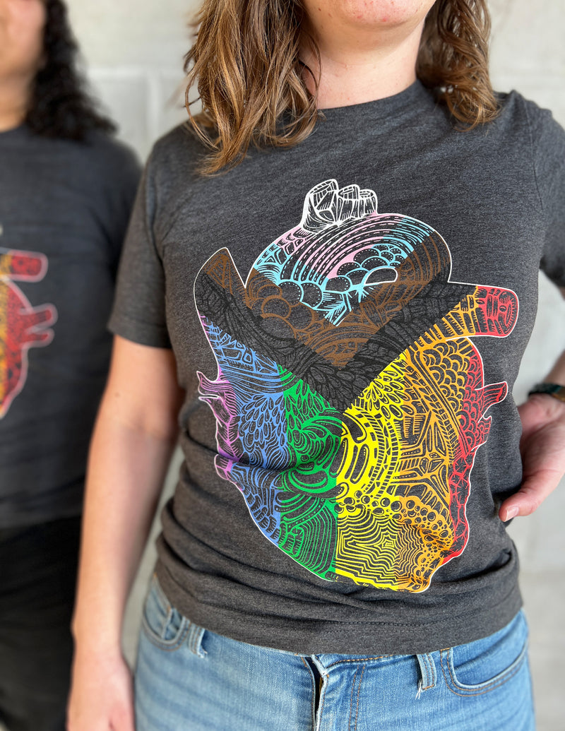 Progress Pride Heart Unisex T.Shirt