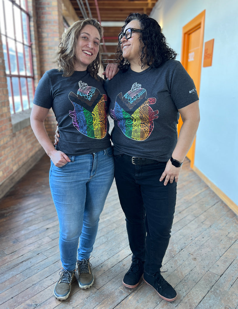 Progress Pride Heart Unisex T.Shirt