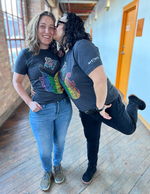 Progress Pride Heart Unisex T.Shirt