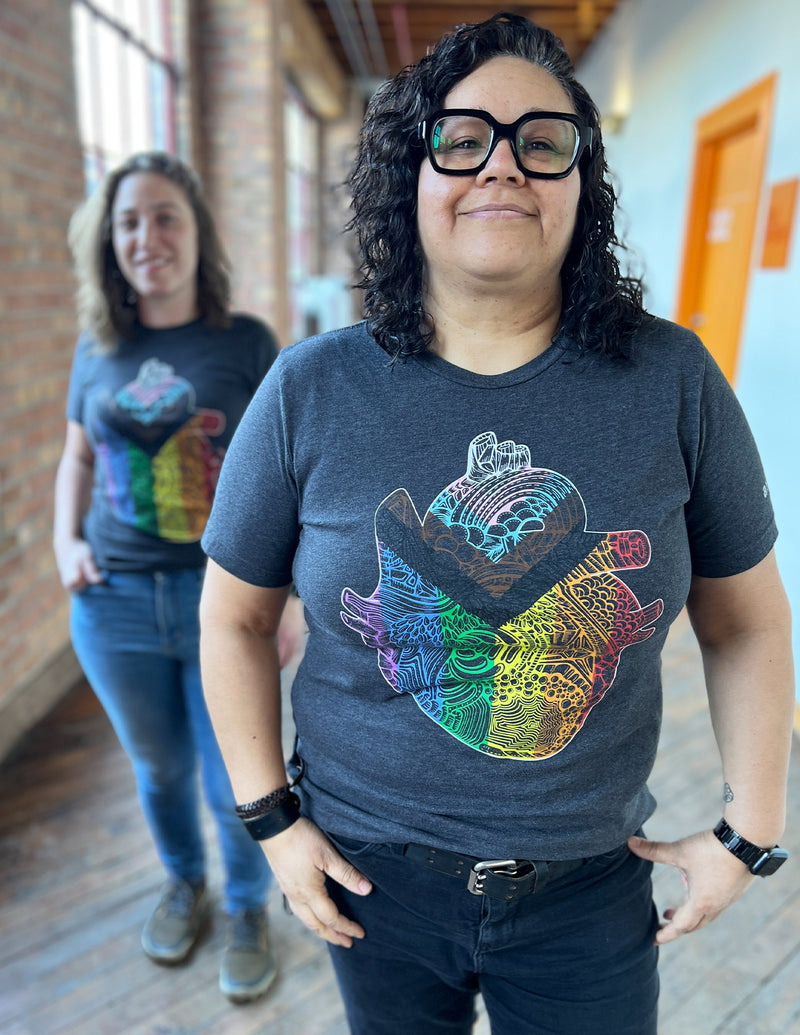 Progress Pride Heart Unisex T.Shirt
