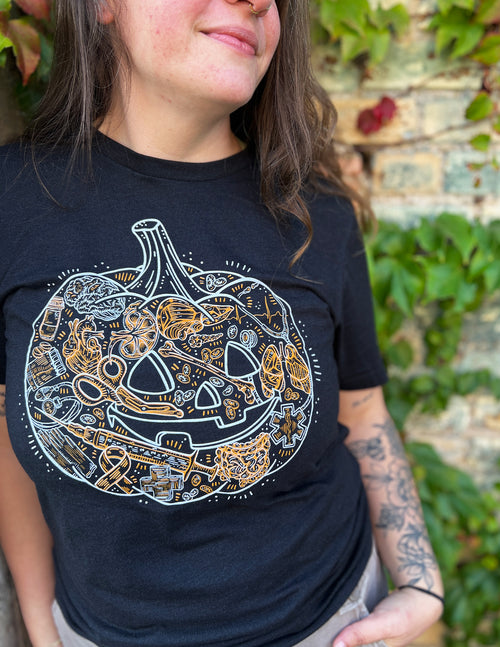 Jack-o'-lantern Healthcare Collage Unisex T.Shirt