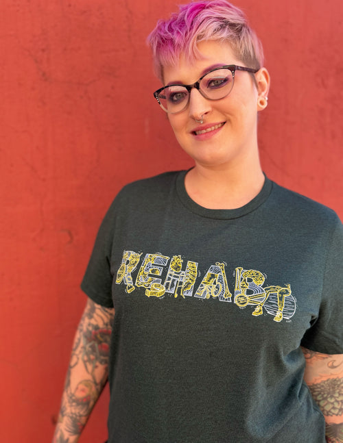 Rehab Icons Word Unisex T.Shirt
