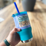 Retro Brain Vinyl Sticker