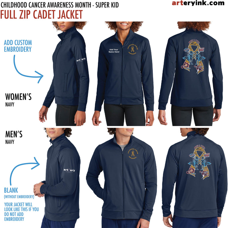 Childhood Cancer Awareness / Super Kid Ribbon / Track Jacket Pre-Order