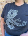 "Support Squad" Mini Icons Cancer Ribbon Unisex T.Shirt