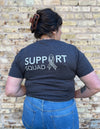 "Support Squad" Mini Icons Cancer Ribbon Unisex T.Shirt