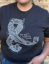 "Support Squad" Mini Icons Cancer Ribbon Unisex T.Shirt