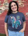 Childhood Cancer Awareness Unicorn "Find A Cure" Unisex T.Shirt