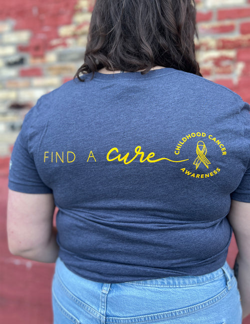 Childhood Cancer Awareness Unicorn "Find A Cure" Unisex T.Shirt