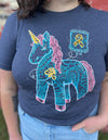 Childhood Cancer Awareness Unicorn "Find A Cure" Unisex T.Shirt