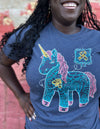 Childhood Cancer Awareness Unicorn "Find A Cure" Unisex T.Shirt