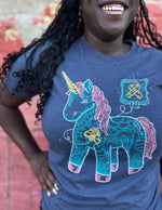 Childhood Cancer Awareness Unicorn "Find A Cure" Unisex T.Shirt