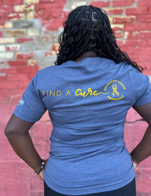 Childhood Cancer Awareness Unicorn "Find A Cure" Unisex T.Shirt