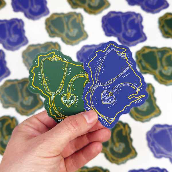 Wisconsin + Healthcare Vinyl Sticker – arteryink