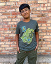 YOUTH Childhood Cancer Awareness Dino "Find A Cure" T.Shirt