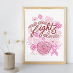 "No One Fights Alone" Breast Cancer - 8x10 or 11x14