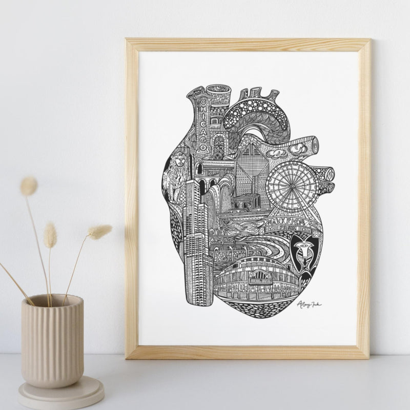Heart of Chicago - 8x10 or 11x14