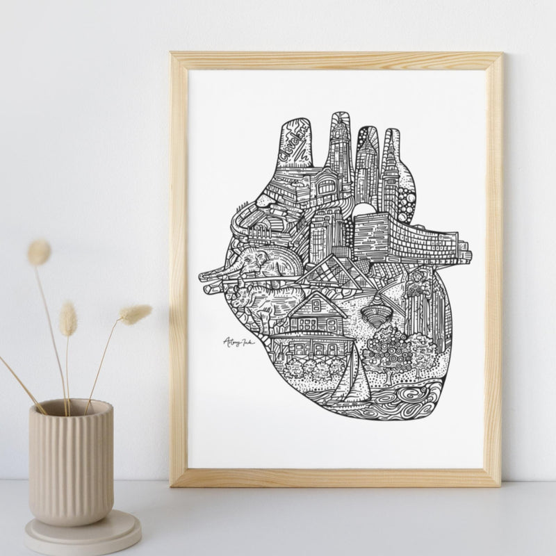 Heart of Cleveland - 8x10 or 11x14