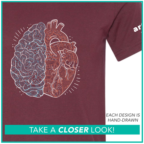 "Love Your Mental Health" / Half Brain Half Heart / Pre-Order