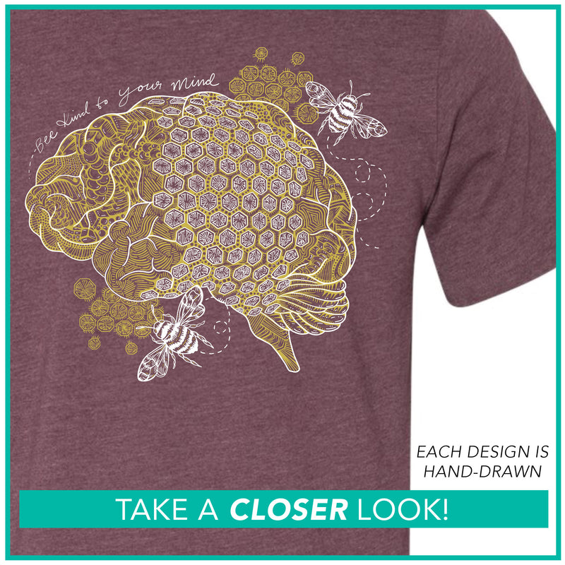 "Bee Kind To Your Mind" / Mini Bee & Bee Brain / Pre-Order