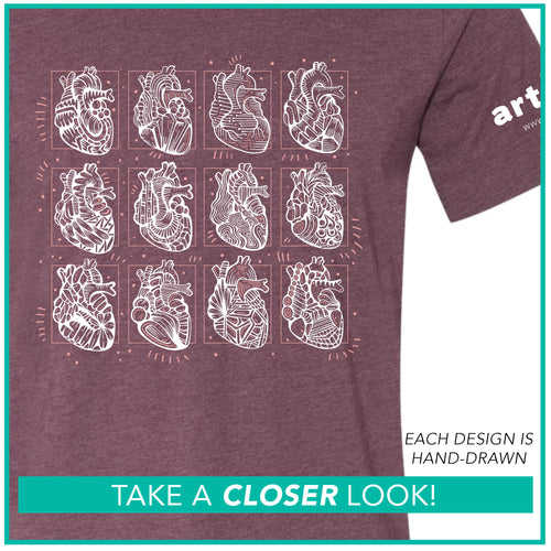 "We Get to the Heart of the Problem" / Mini Hearts Grid / Pre-Order
