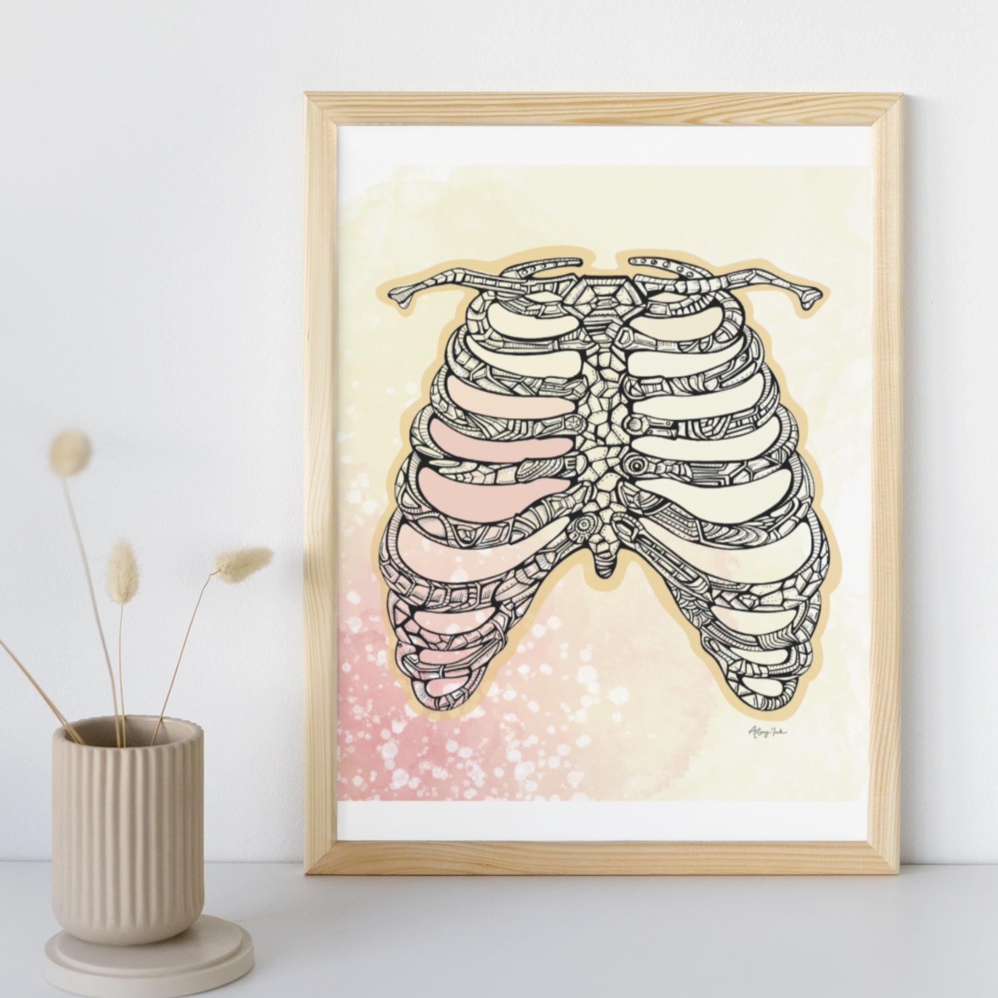 Ribs Skeleton Art