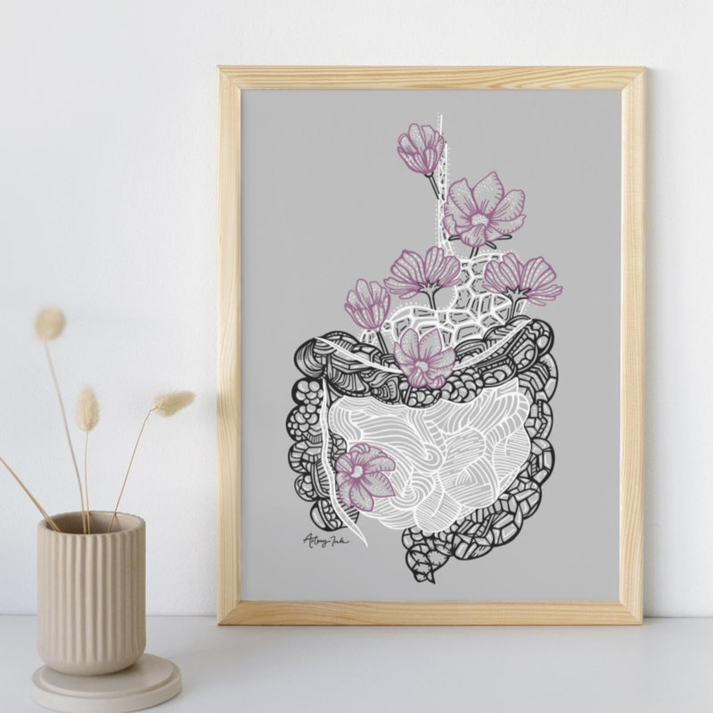 Floral Guts - 8x10 or 11x14