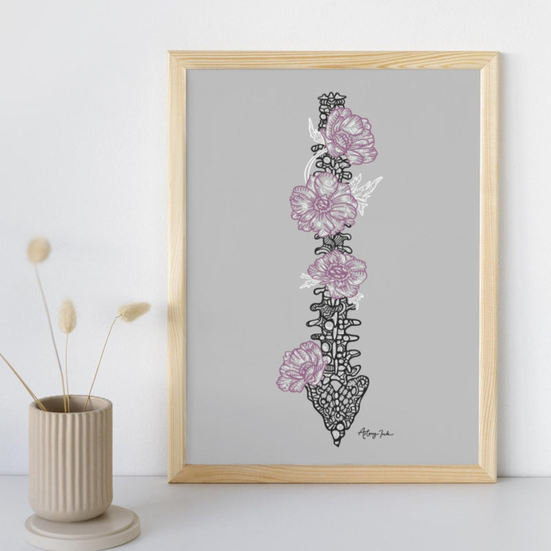 Floral Spine - 8x10 or 11x14