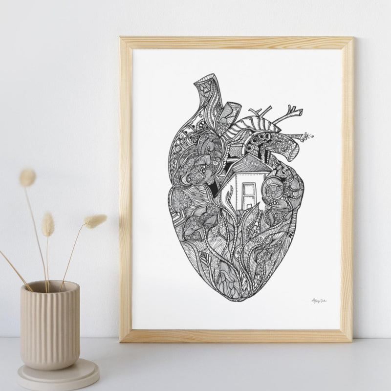Home Heart - 8x10 or 11x14