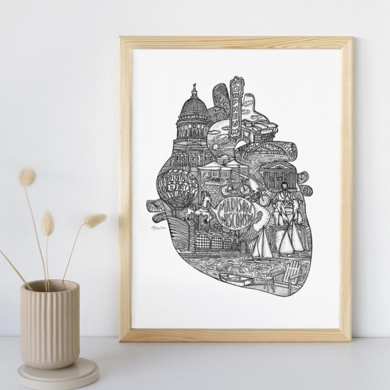 Heart of Madison - 8x10 or 11x14