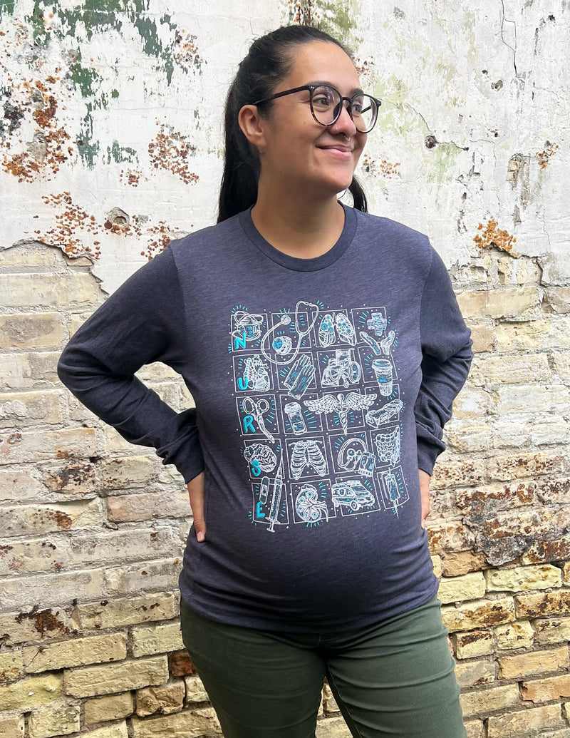 Nurse Icons Unisex Long-Sleeve Shirt