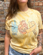 Peace, Love, Cure Unisex T.Shirt