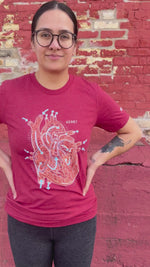 Blood Flow Heart Unisex T.Shirt