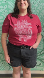 "Vascular Access Team" Anatomical Heart Unisex T.Shirt
