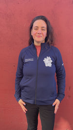 "Emergency Department" Heart & Lungs Women's Navy Cadet Jacket