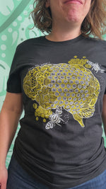 "Bee Kind To Your Mind" Save the Bees Brain Unisex T.Shirt