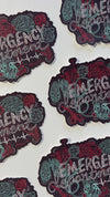 "EMERGENCY DEPARTMENT" Vinyl Sticker