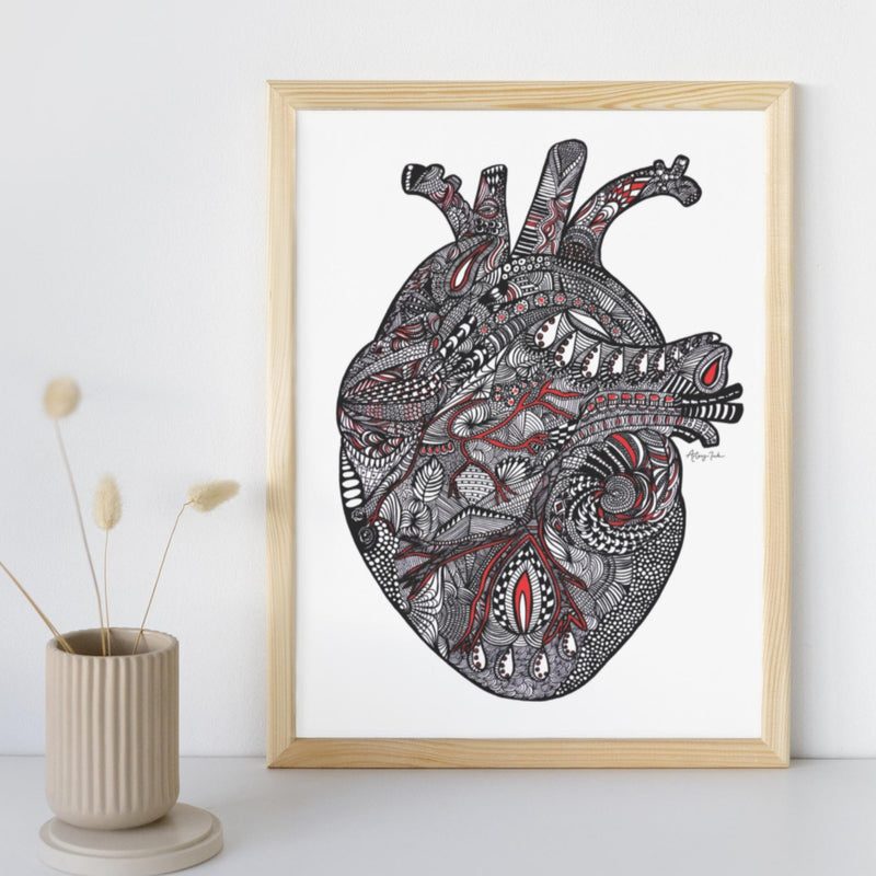 Red Heart - 8x10 or 11x14