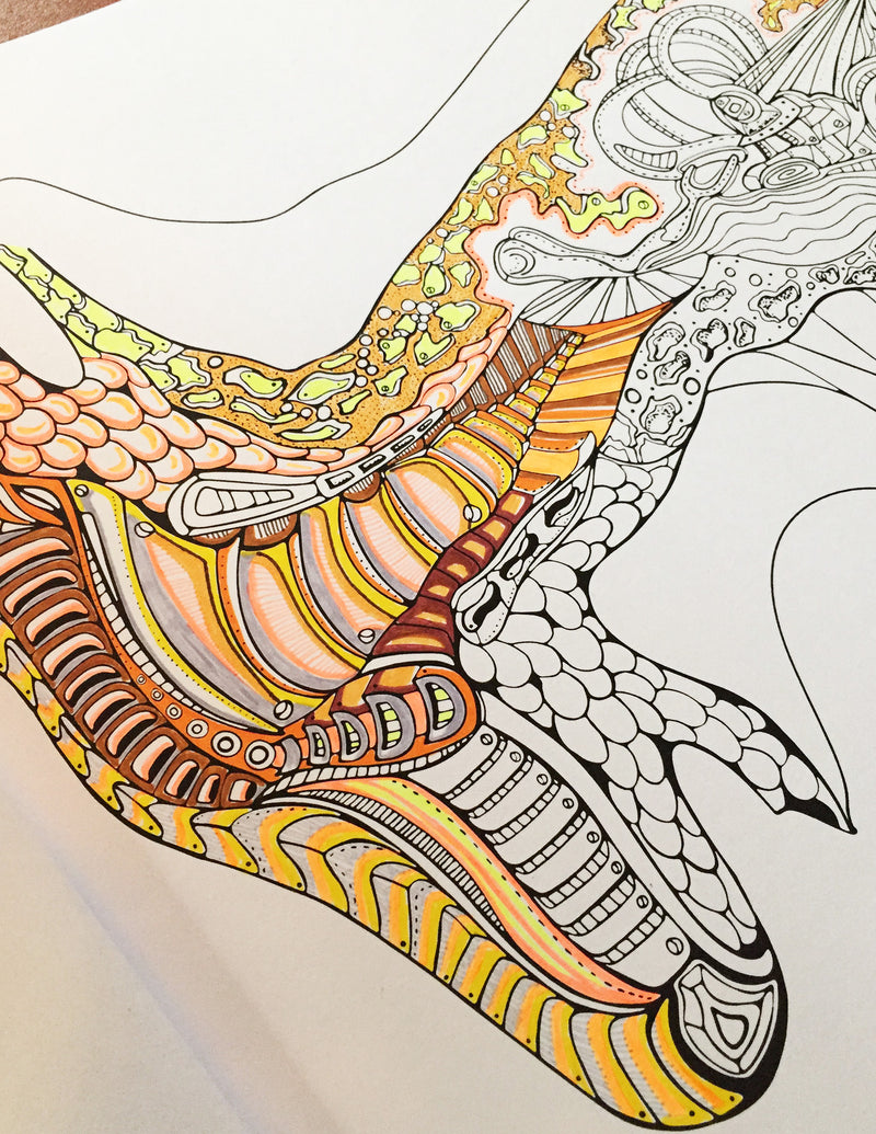 Show Me Your Guts  The Anatomically Correct Coloring Book – arteryink