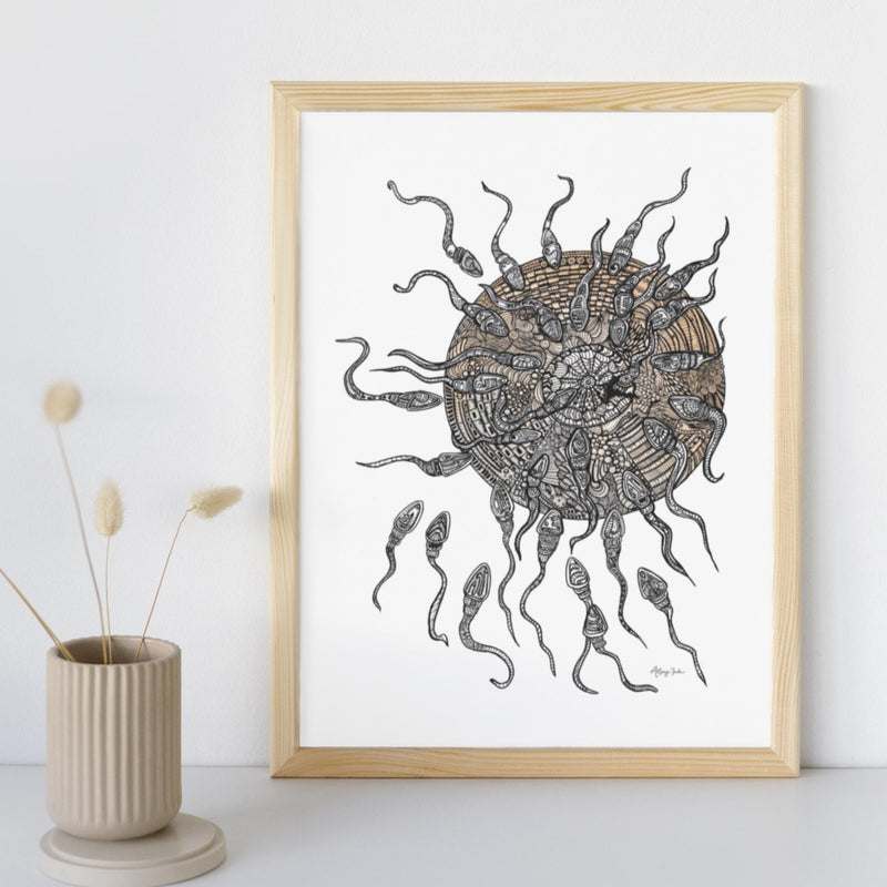 Sperm & Egg - 8x10