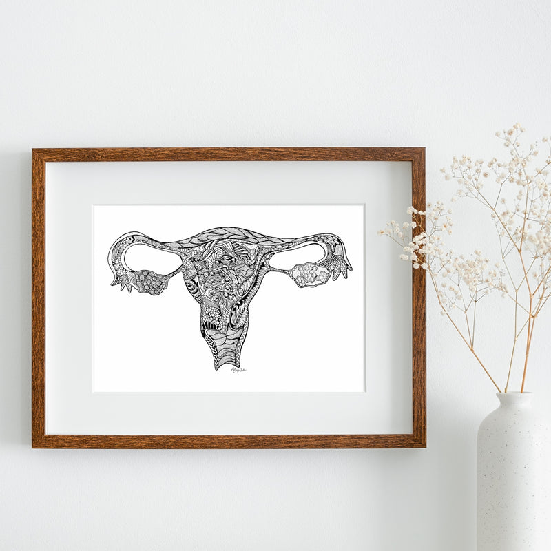 New Uterus - Blank - 8x10 or 11x14