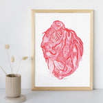 Vein & Artery Heart - 8x10 or 11x14