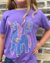 YOUTH Childhood Cancer Awareness Unicorn "Find A Cure" T.Shirt